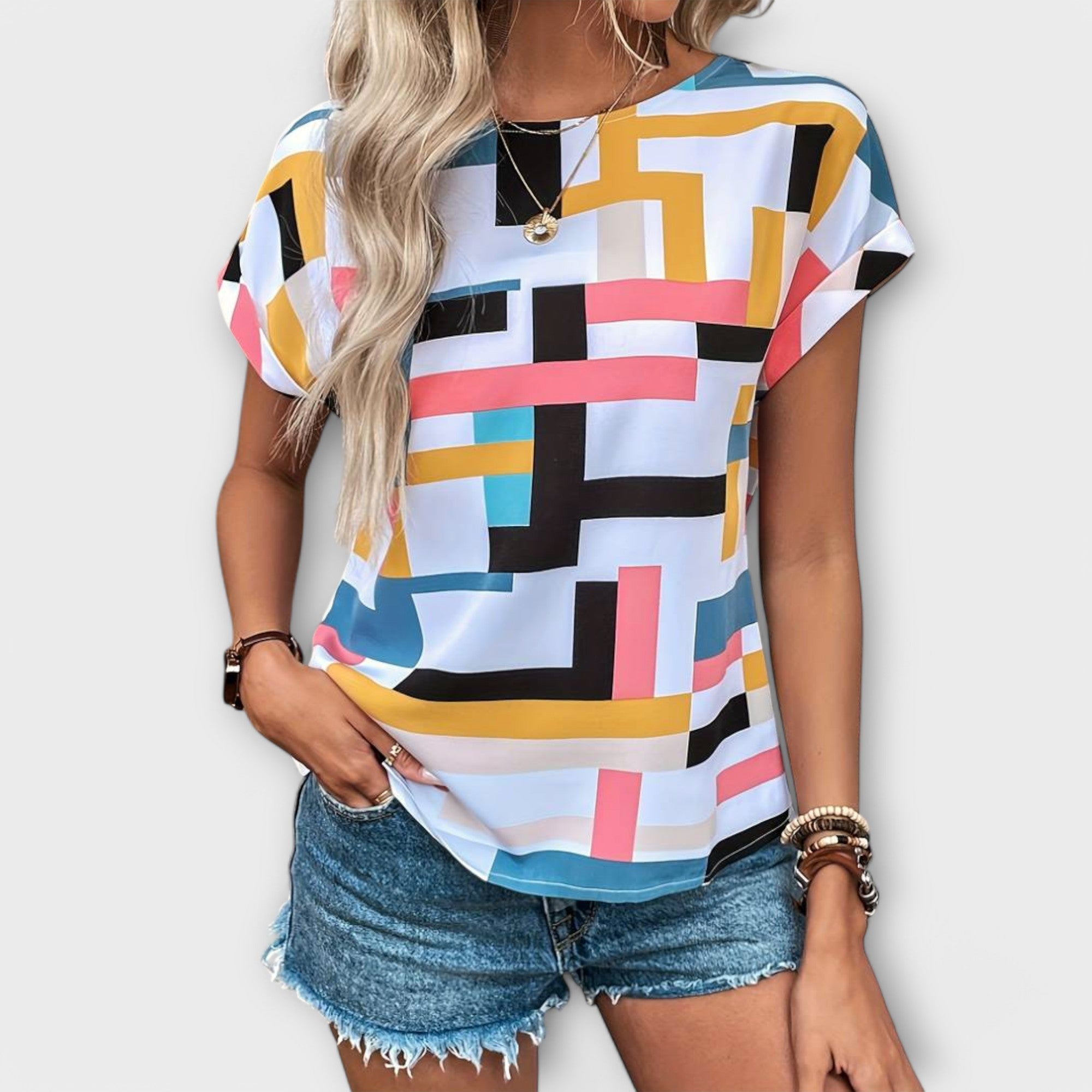 Chloe - Short Sleeve Blouse