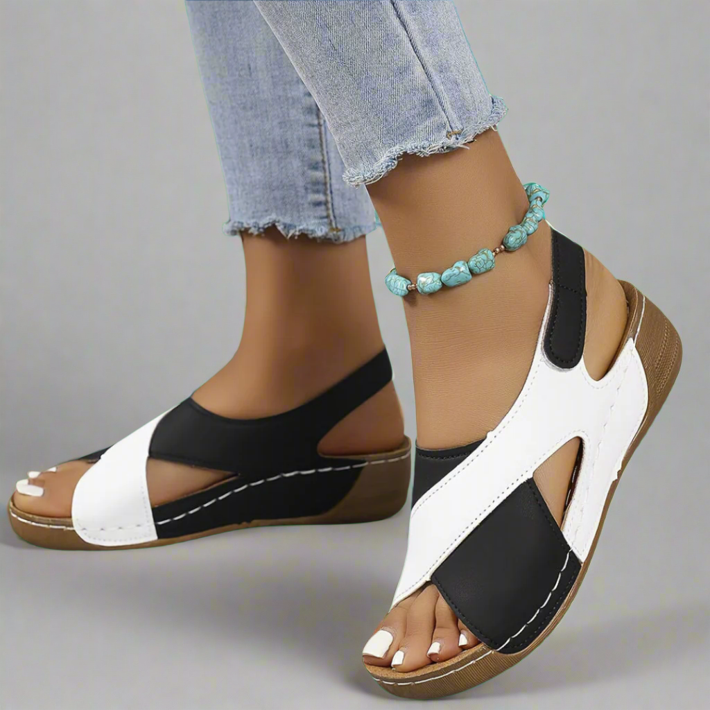 Remi | Colorblock Slingback Sandals