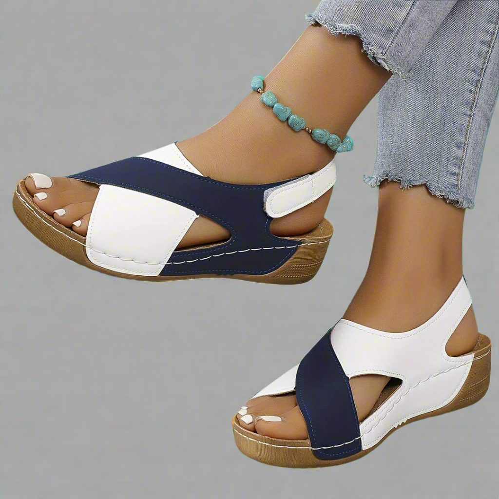 Remi | Colorblock Slingback Sandals