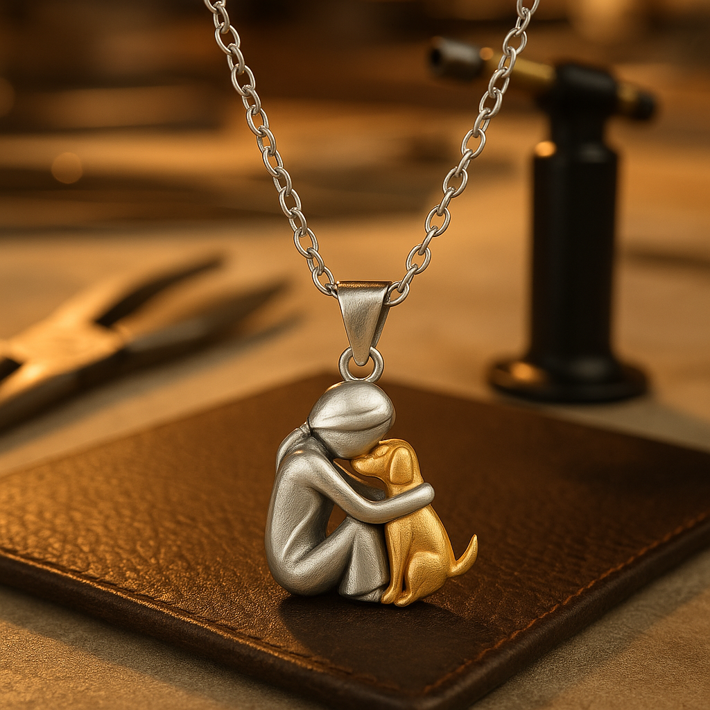 Sadie™ | Heartfelt Dog Embrace Pendant