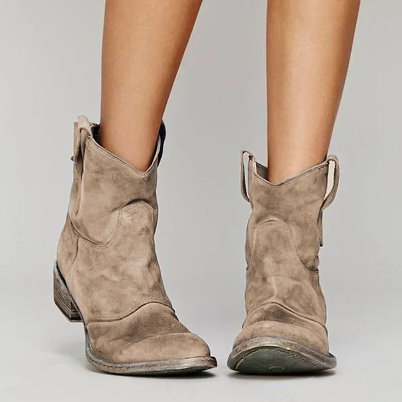 Tessa™ | Vintage-Inspired Western Ankle Boots