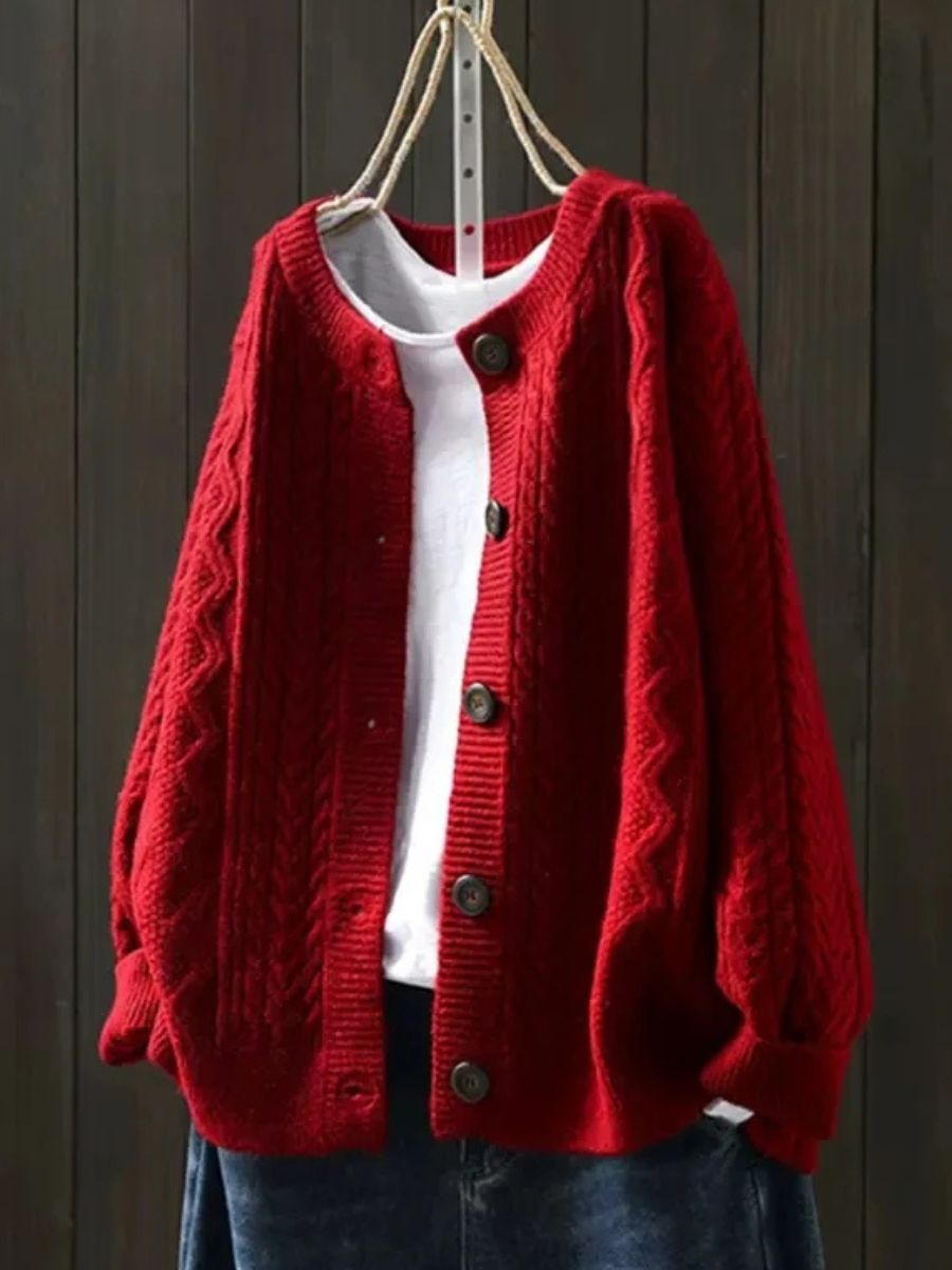 Mila | Ultra-Cozy Cable-Knit Cardigan