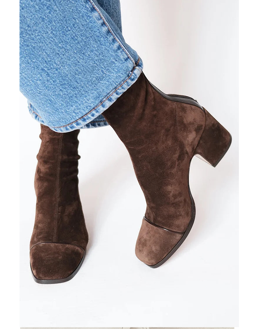 Reese™ | Square-Toe Heeled Boots