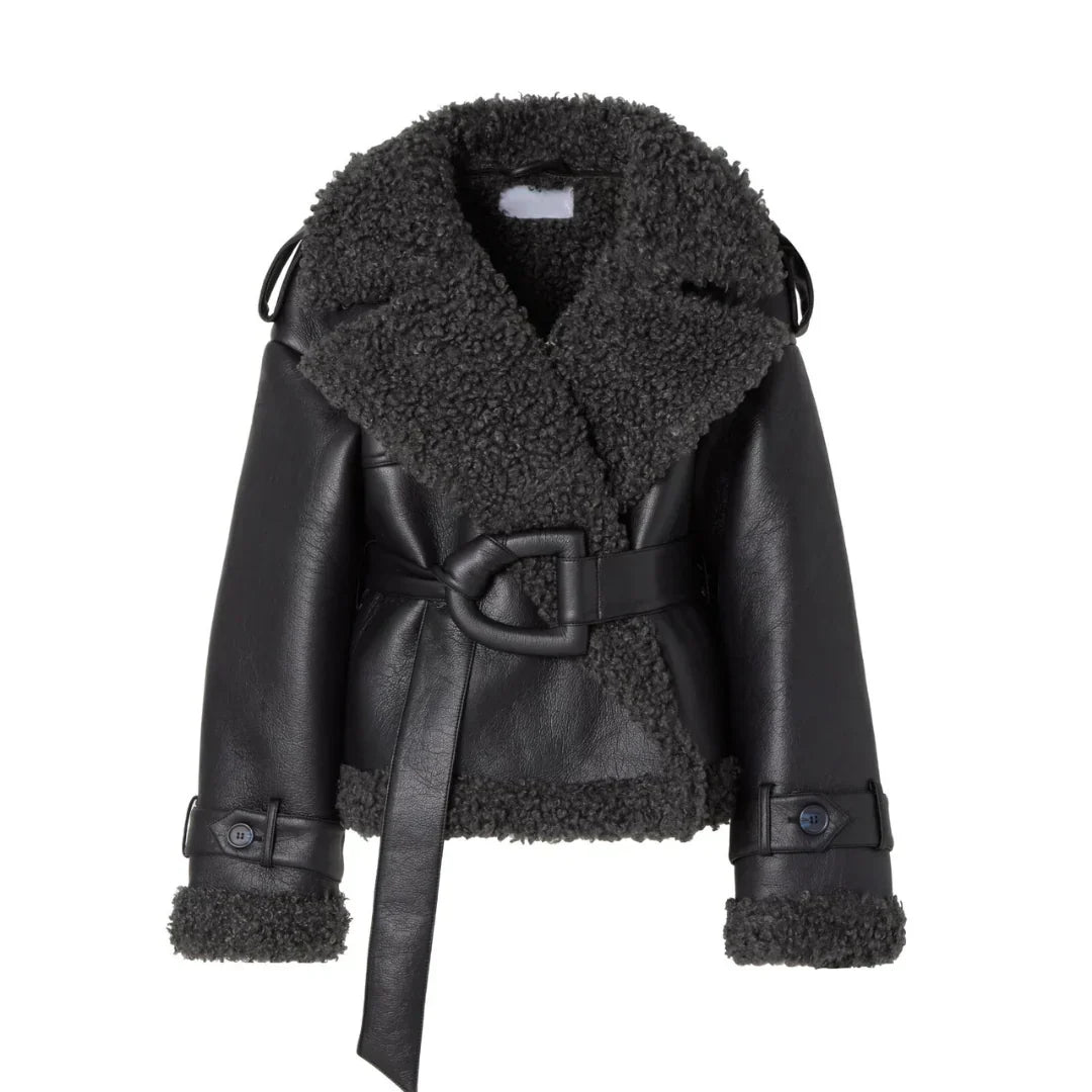 Adeline™ | Belted Fur Coat