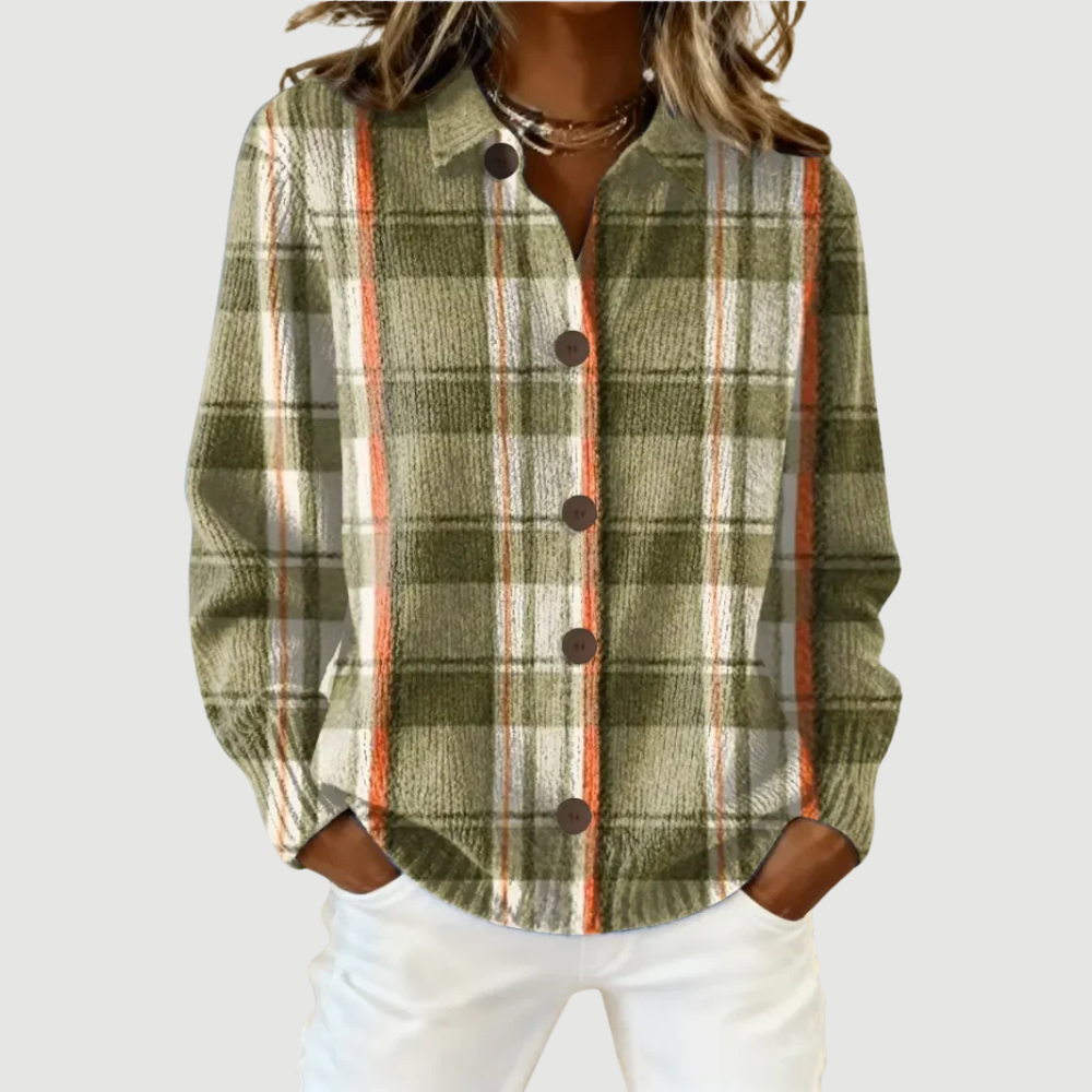 NORA | CHECKERED ELEGANT- BLOUSE