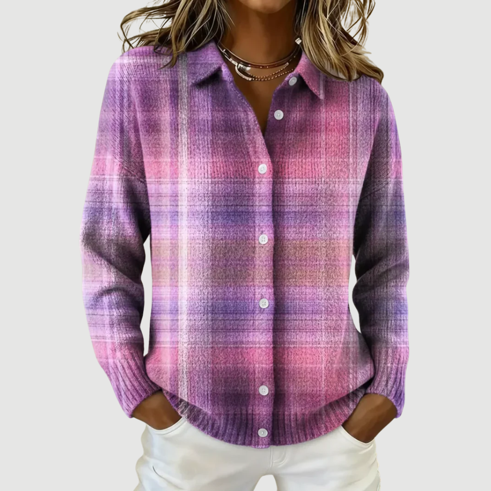 LUNA | CHECKED ELEGANT- BLOUSE